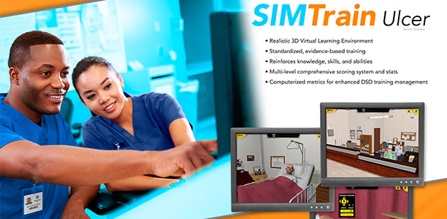 SIMTRAIN ULCER CNA examples and logo